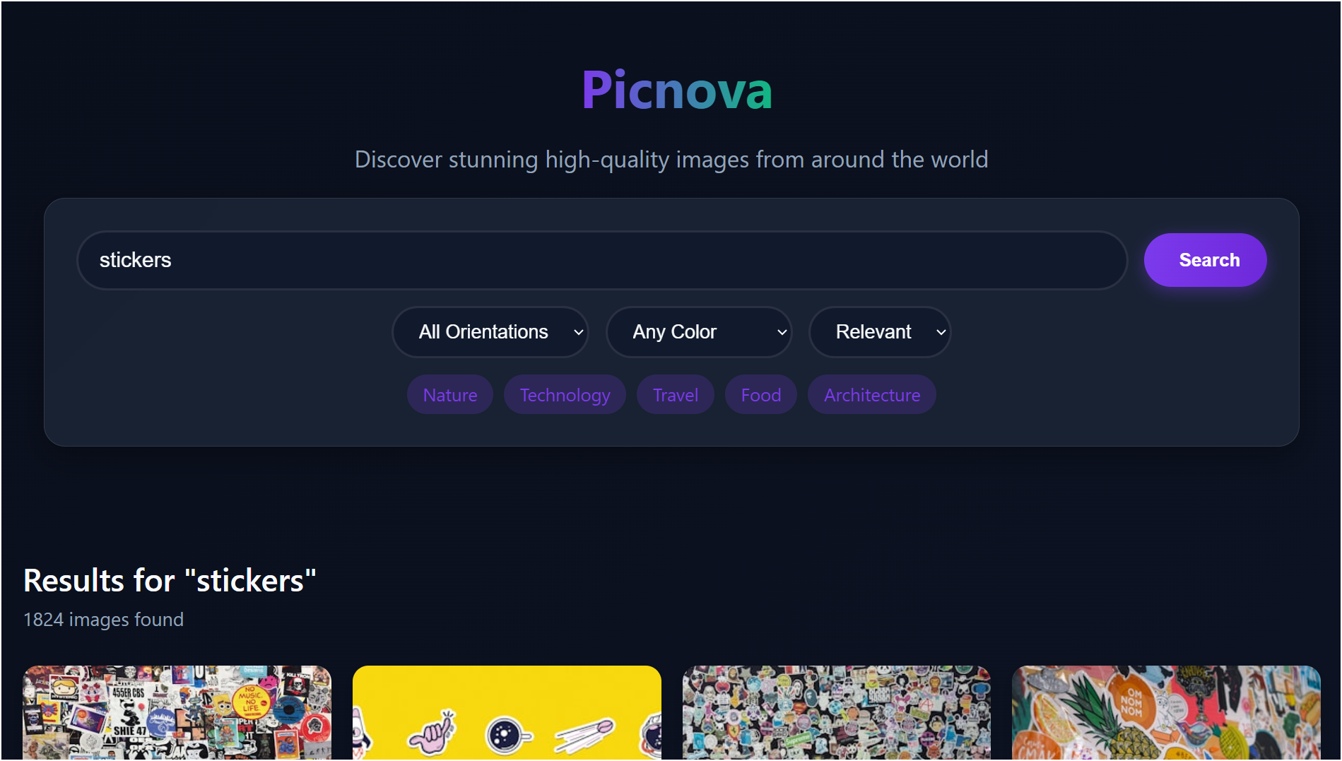 Image searching platform